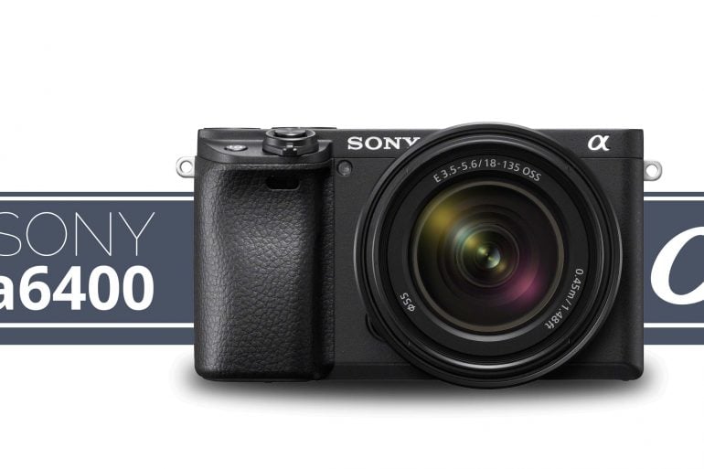 Sony a6400 camera and sony alpha logo