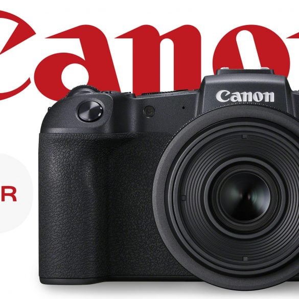 Canon EOS RP banner with red canon logo
