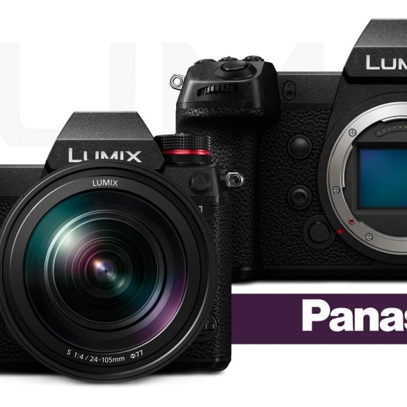 Panasonic Lumix S1 and S1R with logos