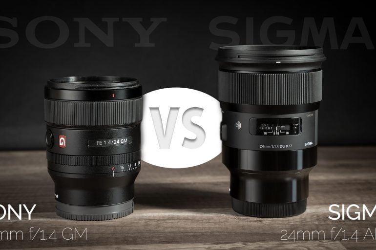 Sony 24mm f/1.4 GM lens vs Sigma 24mm f/1.4 ART Lens Comparison