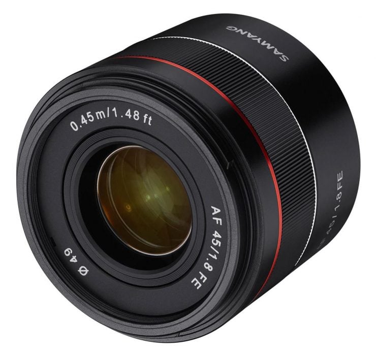 samyang rokinon 45mm f1.8 AF for Sony E-mount