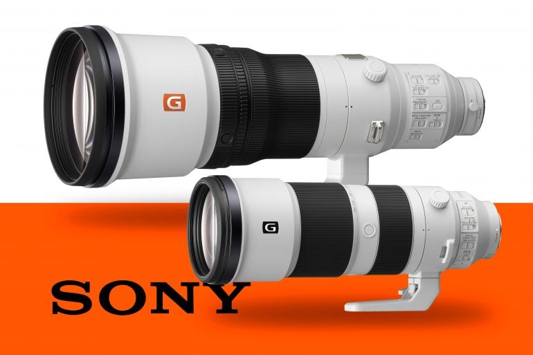 Product Image of Sony 600mm f/4 OSS lens and Sony 200-600mm lens