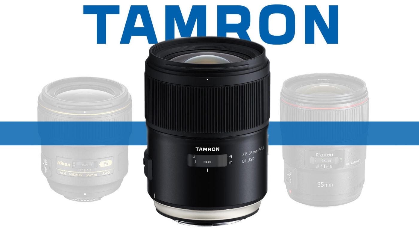 Tamron SP 35mm f/1.4 Di USD Lens Banner