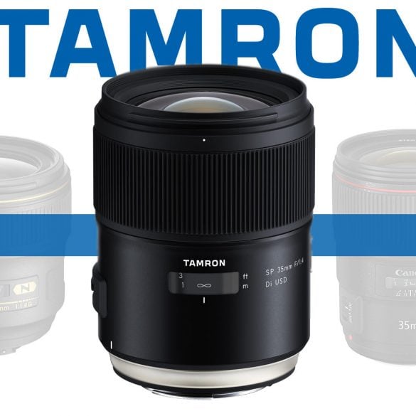 Tamron SP 35mm f/1.4 Di USD Lens Banner