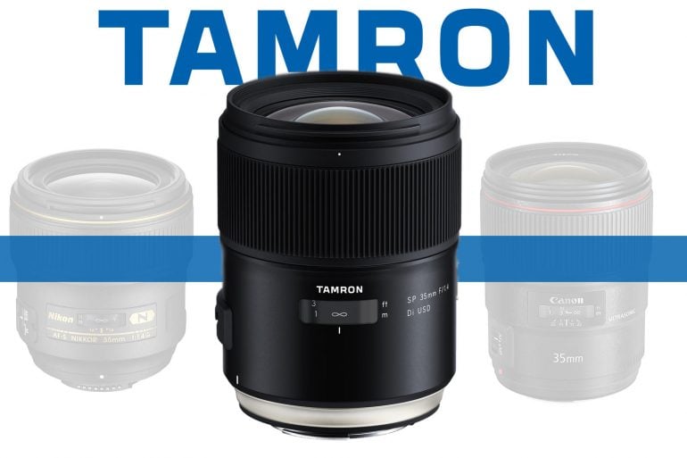Tamron SP 35mm f/1.4 Di USD Lens Banner