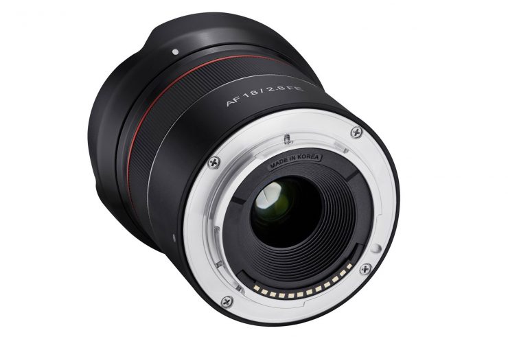 Samyang 18mm f/2.8 AF lens mount