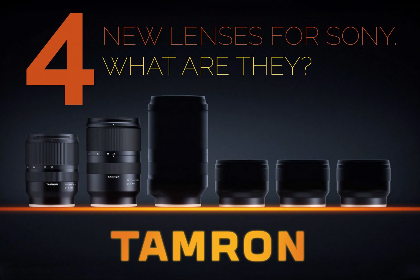 Teaser Images of Tamron Lenses