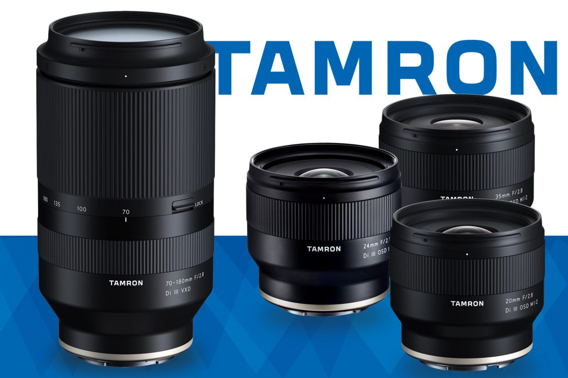 Tamron Announces 70180 f/2.8 & Three CloseFocus Primes for Sony E