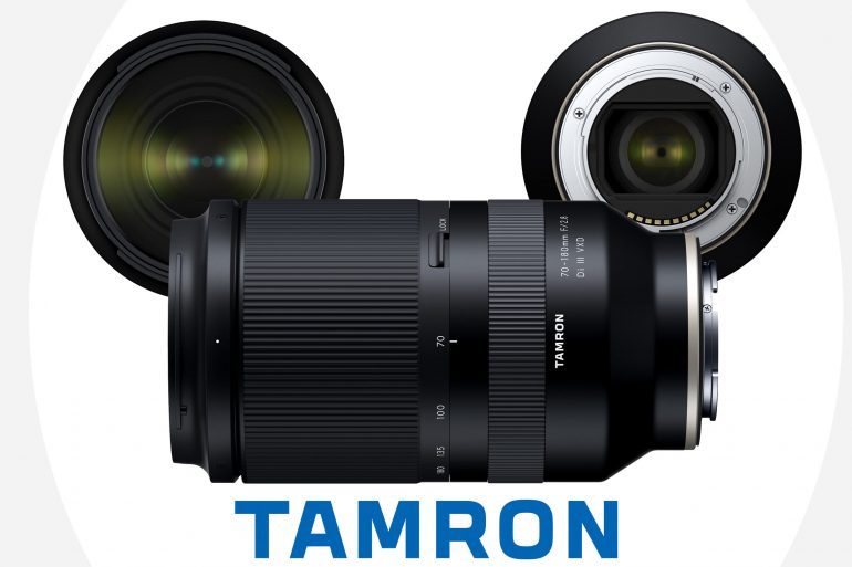 Tamron 70-180mm lens, front and back elements