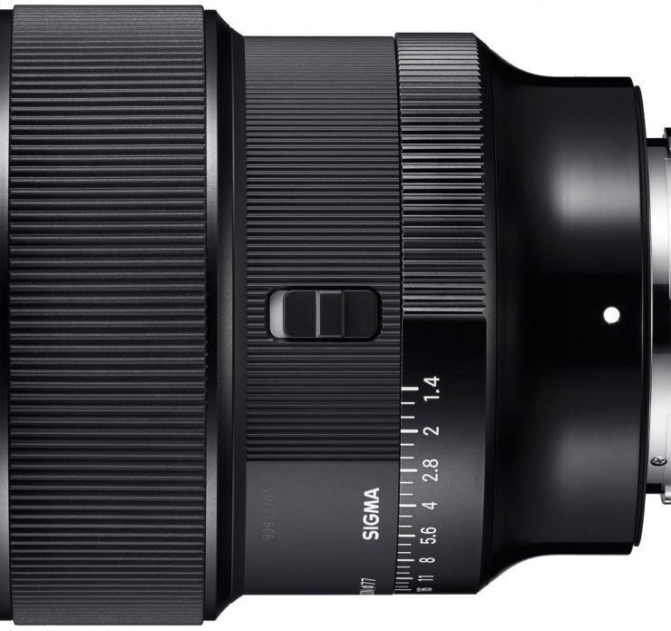 Sigma 85mm f/1.4 DG DN aperture ring lock