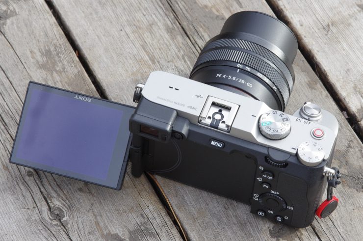 Sony A7C touchscreen