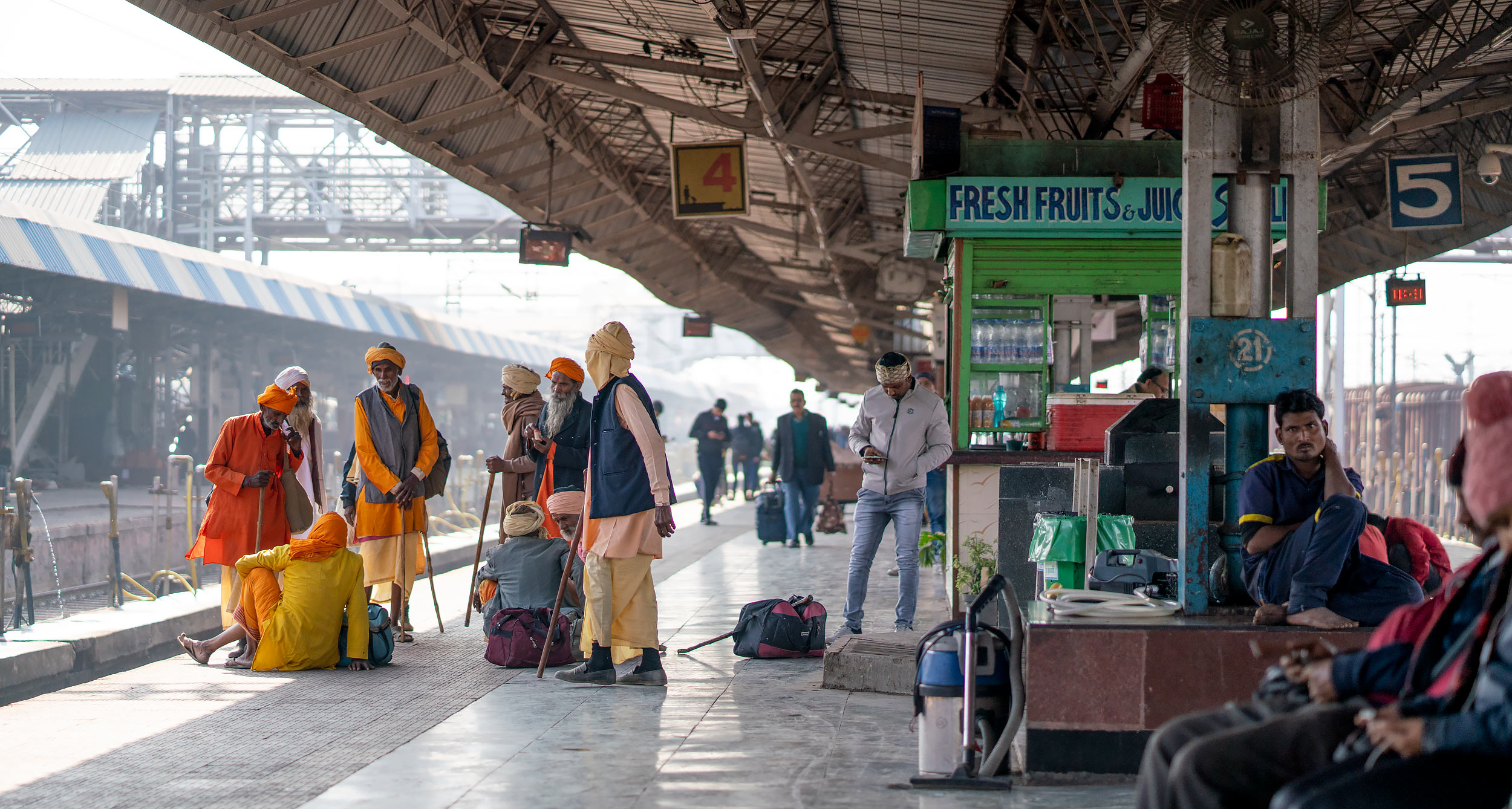 Train Station in Jahnsi,  Uttar Pradesh, India