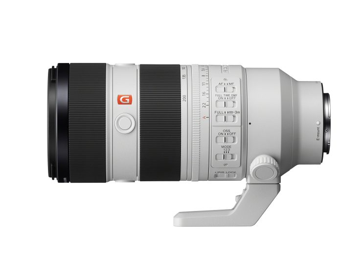 Sony 70-200mm f/2.8 OSS GM II Lens side view