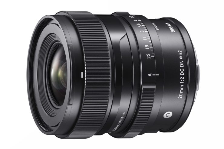 Sigma 20mm f2 DG DN lens for Sony E mount