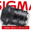 Sigma 20mm f2 dg dn announcement