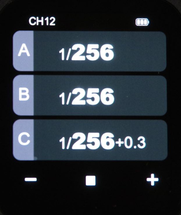 Godox X3 menu