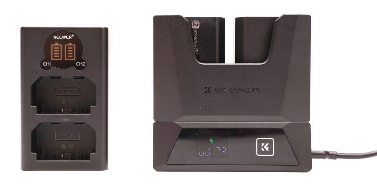 K&F CONCEPT’s 18W dual charger and NP-FZ100 batteries